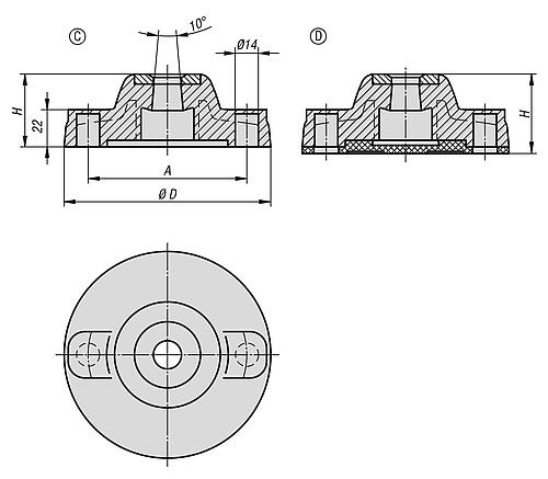TELLER, FORM:C THERMOPLAST, SCHWARZ, D=125 – Bild 2
