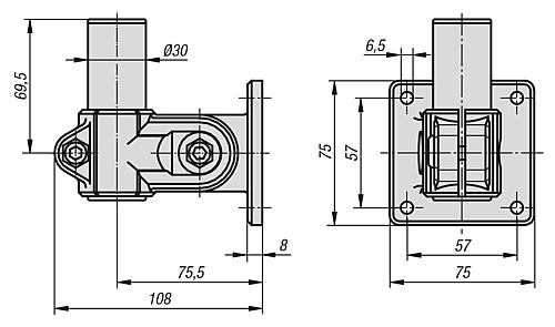 MONITORHALTERUNG WANDKONSOLE, THERMOPLAST, KOMP:ALUMINIUM – Bild 2