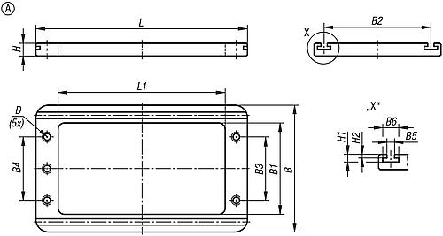 SCHNELLSPANN-PALETTENSYS. FORM:A, L=195, B=100, B5=5, ALUMINIUM HARTBESCHICHTET – Bild 2