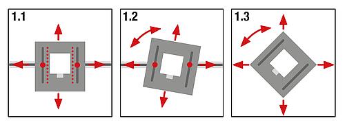 POSITIONIERTISCH M.SCHNELLSPANNHALTER, L3=200, B1=230, H2=20, ALUMINIUM HARTBESCHICHTET, – Bild 3