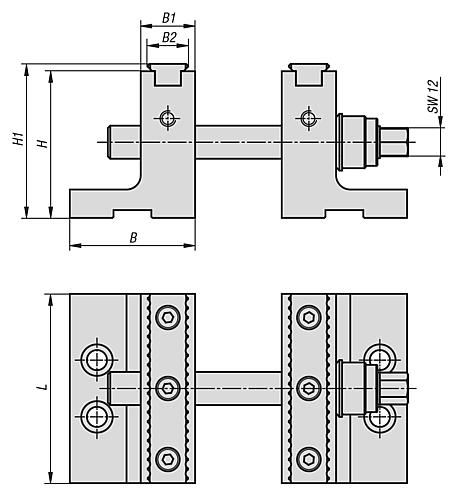 AUFSATZ-STUFENBACKE FÜR 5-ACHS-BEARBEITUNG 125X67X90, STAHL GEHÄRTET – Bild 2