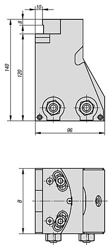 PENDELBACKE EINSATZSTAHL, KOMP:WERKZEUGSTAHL, B=125 – Bild 2