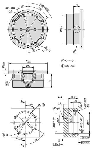 SPANNMODUL UNILOCK, EFM138, D=138, H=11 OHNE VERDREHSICHERUNG, VERGÜTUNGSSTAHL GEHÄRTET UND – Bild 2